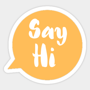 Say hi Sticker